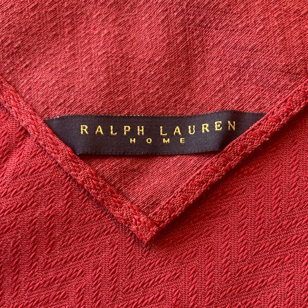 Ralph Lauren Home Deep Red Chevron Dinner Napkins (Set of 10)